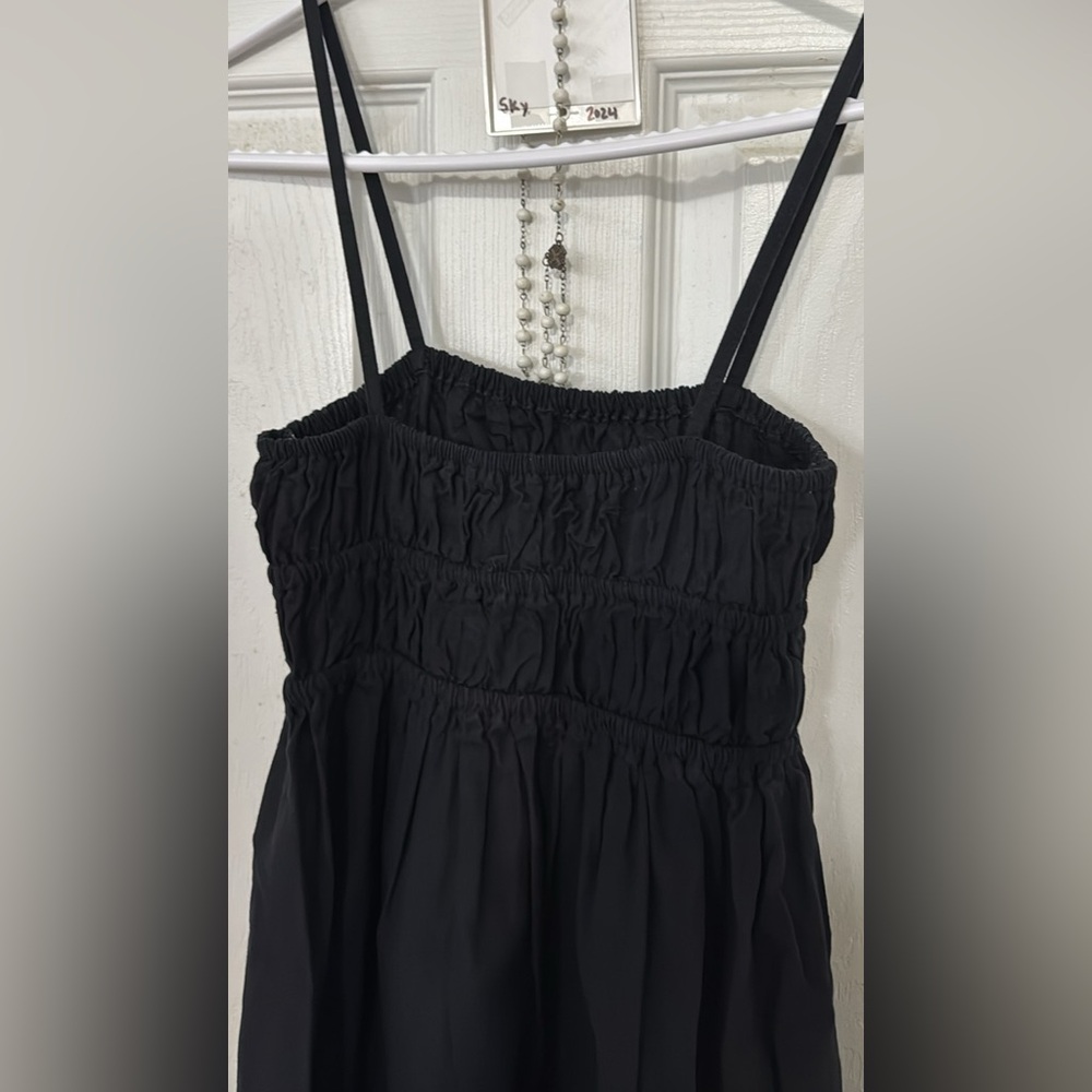 Elegant Black Ruched Women's Top